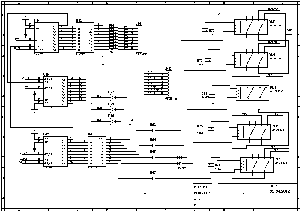 74hc595d схема подключения