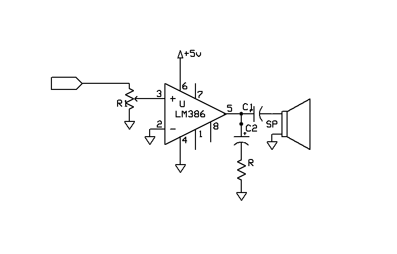 Lm386 усилитель схема подключения