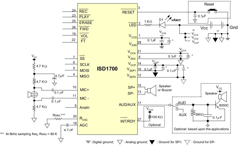 Isd1820py схема включения