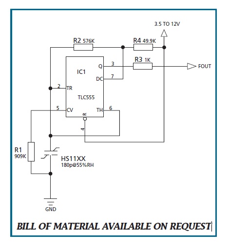 HS1101 Humidity Sensor - Parallax